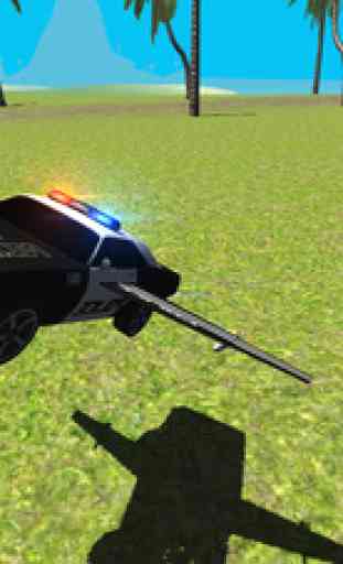 Flying Police Car Driving Simulator Free: Criminal Craft Chase 3