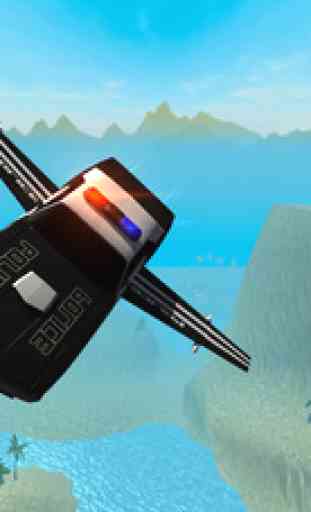 Flying Police Car Driving Simulator Free: Criminal Craft Chase 4