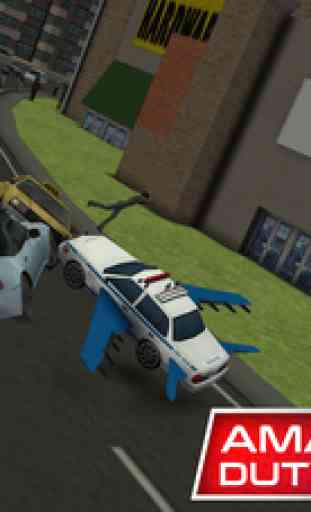 Flying Police Car Simulator & Cop driver games 3