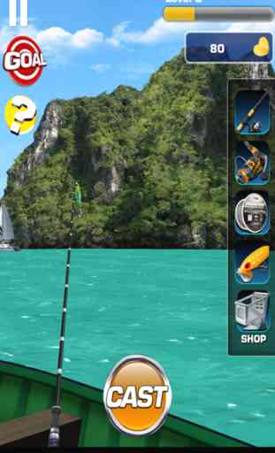 Wild Fishing King 3D Simulator: Flick Fish Frenzy 3
