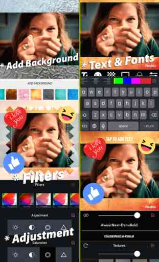 FotoMix for Snapchat,Photo Collage,Text,Reaction Stickers,Shape Borders,Filters 3
