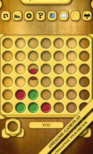 Four In A Row [ HD ] Free - Logic Puzzle Line Game for iPad & iPhone 2
