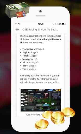 Free Cheats for CSR Racing 2 - Cars Stats, Free Gold and Walkthrough 2