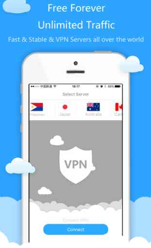Free VPN by Cloudwall - Unlimited anonymous proxy, privacy defender, protect WiFi hotspot security 1