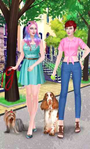 Fun with Pets: BFF Beauty Salon Day - Spa, Makeup & Dressup Makeover Game for Girls 2