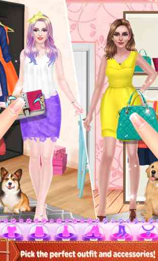 Fun with Pets: BFF Beauty Salon Day - Spa, Makeup & Dressup Makeover Game for Girls 4
