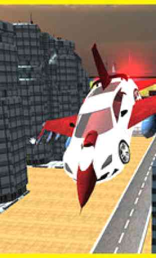 Futuristic F16 Flying Car Free Simulator – Jet fighter Car Air Stunts 4