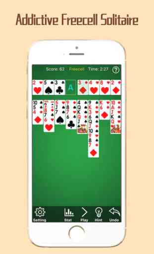 FreeCell Solitaire - Snap Cards to 4 Merged Up Stack 3