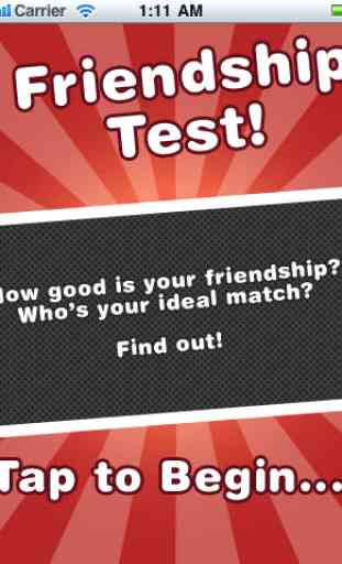 Friendship Test! (FREE) 1