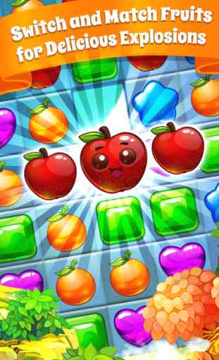Fruit Swipe Tap Match Free-Best Fruits Puzzle Game 1