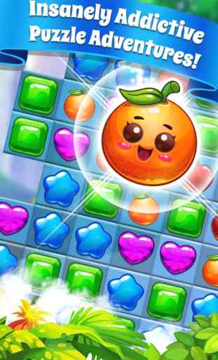 Fruit Swipe Tap Match Free-Best Fruits Puzzle Game 2