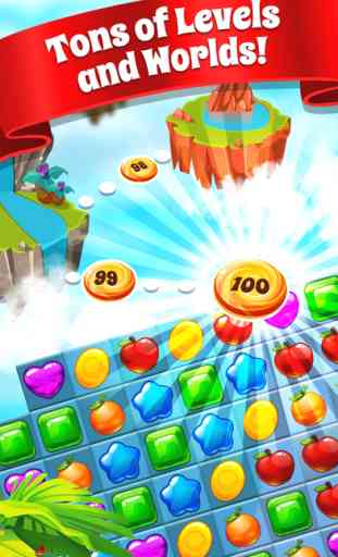 Fruit Swipe Tap Match Free-Best Fruits Puzzle Game 3