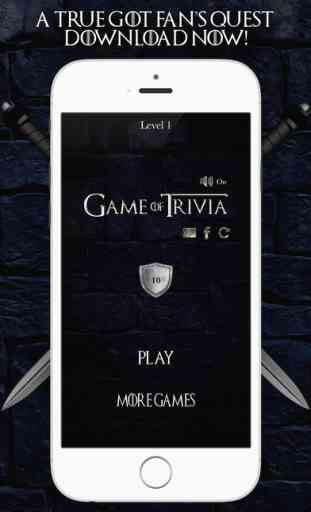 Game of Trivia - Thrones of Jon Snow Edition 1