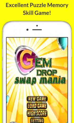 Gem Swap Drop! Pop The Mine Diamond Puzzle Dig-ger with Friends Deluxe 3 1