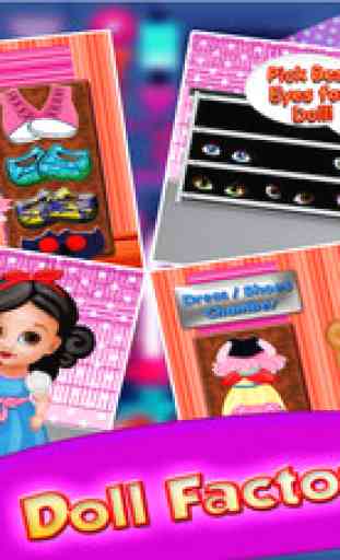 Girl's Fashion Doll Factory Simulator - Dress up & makeover customized dolly in this doll maker game 1