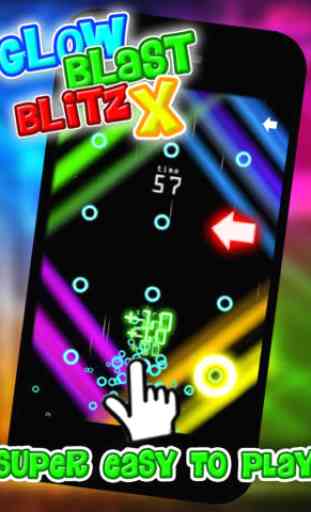 Glow Blast Blitz X - the free fast and furious training game for tap tap games 1