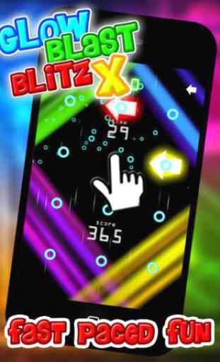 Glow Blast Blitz X - the free fast and furious training game for tap tap games 2