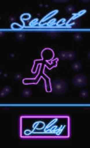 Glow Stick-Man Run : Neon Laser Gun-Man Runner Race Game For Free 2