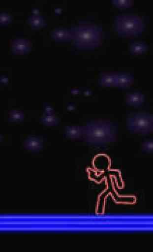 Glow Stick-Man Run : Neon Laser Gun-Man Runner Race Game For Free 3