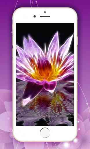Glowing Flower.s Wallpaper – Cool Neon Themes And Floral Background Picture.s For Lock Screen 1