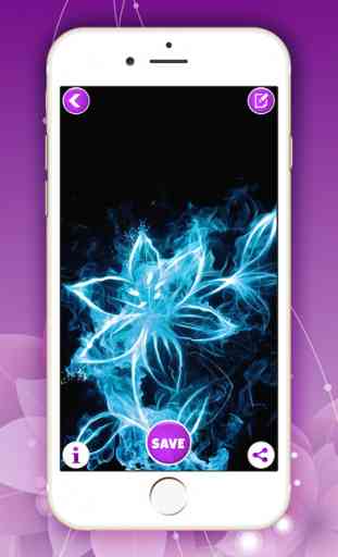 Glowing Flower.s Wallpaper – Cool Neon Themes And Floral Background Picture.s For Lock Screen 4