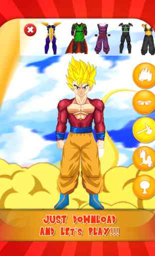 Goku DBZ Hero Dress-Up - Create your Own Super Saiyan Dragon-Ball Z Edition 4