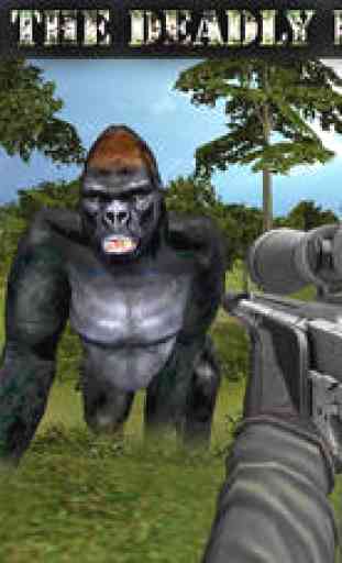 Gorilla Sniper 3D Assassin - Free Jungle Animal Hunter Wild Hunting Simulator 3