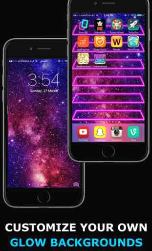 Glow Backgrounds - Customize your Home Screen Wallpaper! 2
