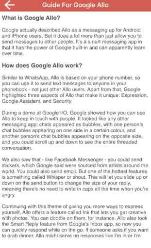 Guide For Google Allo - Latest Guide 2
