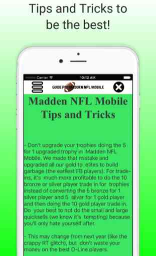 Guide for Madden NFL Mobile 2016 2