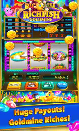 Rich Fish Goldmine Slots Machine Win Big Vegas 1