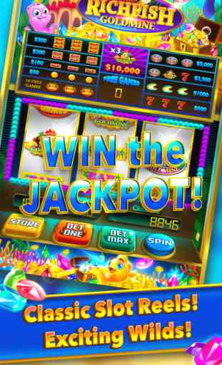 Rich Fish Goldmine Slots Machine Win Big Vegas 2