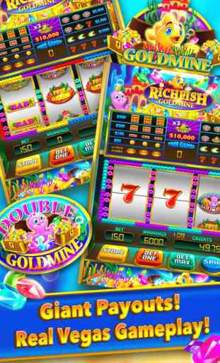 Rich Fish Goldmine Slots Machine Win Big Vegas 3