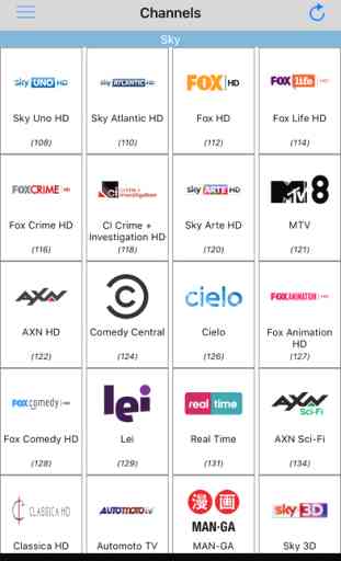 TV Guide Plus Italy - Rai Sky Mediaset Channel 3