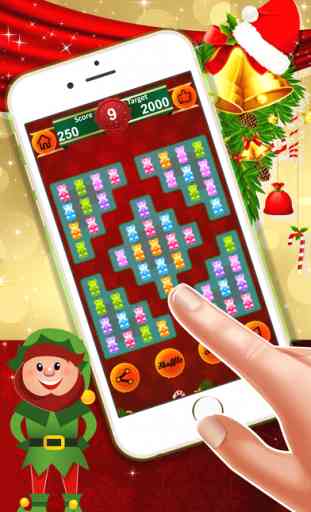 Gummy Bear Crush : - The free match3 puzzles game for Christmas Eve 3