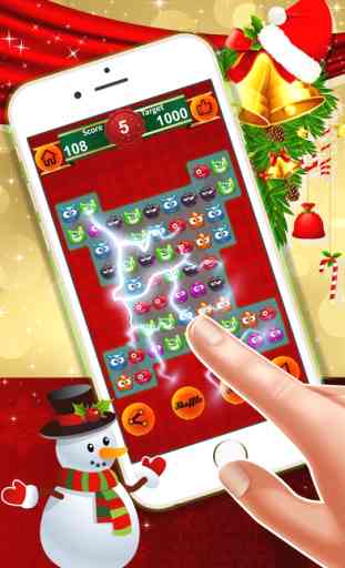 Gummy Emoji Crush : - A match 3 puzzle game for Christmas holiday season! 2