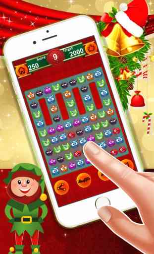 Gummy Emoji Crush : - A match 3 puzzle game for Christmas holiday season! 3