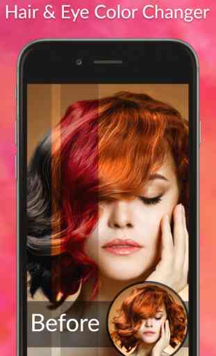 Hair Color Changer & Eye Color Changer - Beautify Hairstyle with perfect makeup editor 1