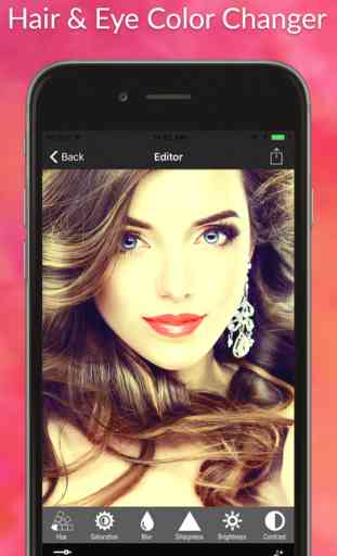 Hair Color Changer & Eye Color Changer - Beautify Hairstyle with perfect makeup editor 2