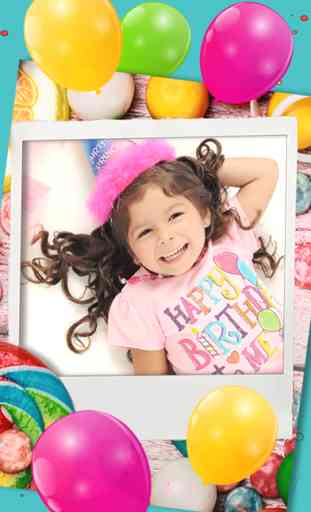 Happy Birthday photo frames – create birthday greeting cards & collages and edit your images 2