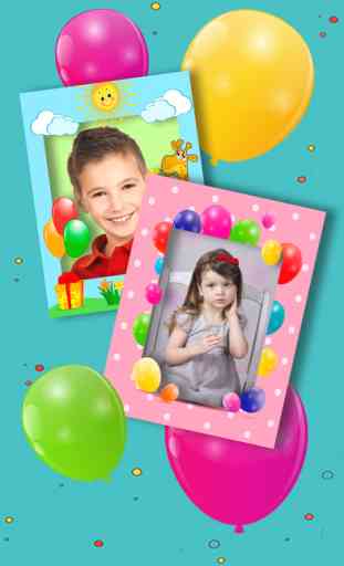Happy Birthday photo frames – create birthday greeting cards & collages and edit your images 3