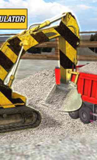 Heavy Excavator Crane Sim 3D - Road Construction Material Dump Digger & Truck Driving Simulator 2