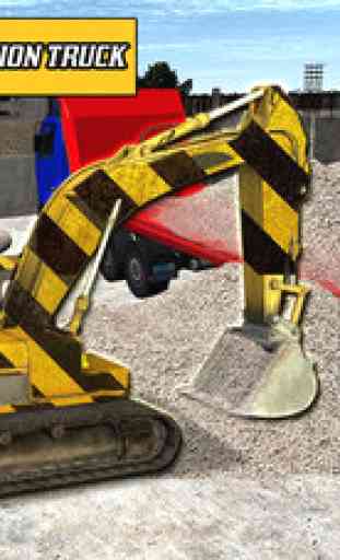 Heavy Excavator Crane Sim 3D - Road Construction Material Dump Digger & Truck Driving Simulator 4