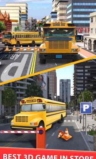 High School Bus Parking & Driving Test - 2K16 Extreme simulator 3d Edition 2
