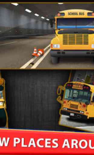 High School Bus Parking & Driving Test - 2K16 Extreme simulator 3d Edition 4
