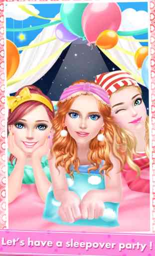 High School PJ Party - Girls Sleepover Salon with Summer SPA, Makeup & Makeover Games 1