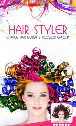Hair Styler - Change Hair Color & Recolor Effects 1