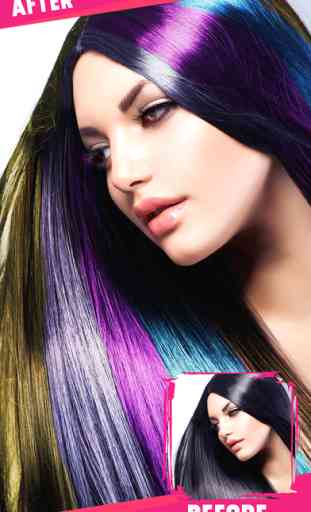 Hair Styler - Change Hair Color & Recolor Effects 4
