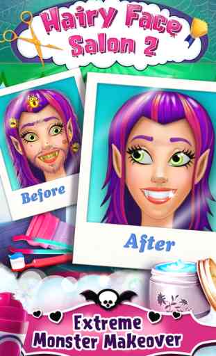 Hairy Face Salon 2 - Monster Shave Makeover 1