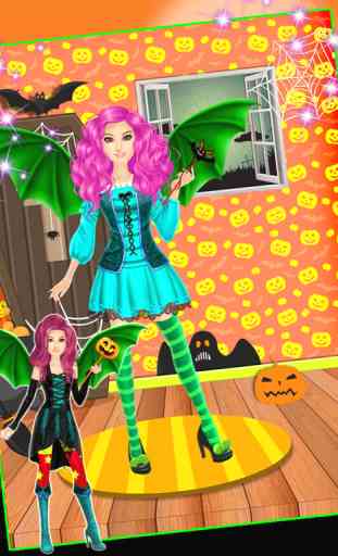 Halloween Party Girl Spa Makeup & Dress Up Game 4